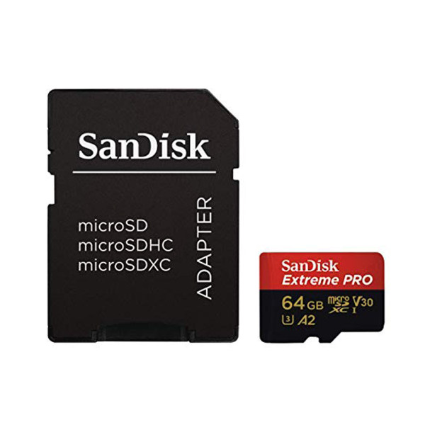 کارت حافظه microSDHC سن دیسک مدل Extreme Pro کلاس 10 ظرفیت 64 گیگ 