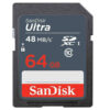 کارت حافظه SDHC سن دیسک مدل Ultra سرعت 48MBps ظرفیت 64 گیگ