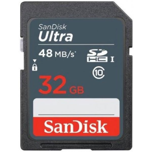کارت حافظه SDHC سن دیسک مدل Ultra سرعت 48MBps ظرفیت 32 گیگ