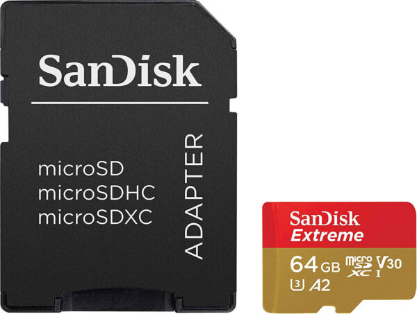 کارت حافظه سن دیسک adapter+MicroSDHC 64GB
