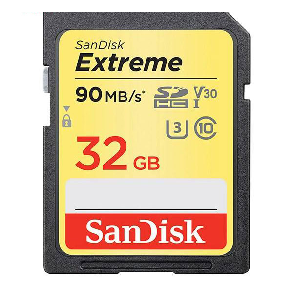 کارت حافظه SDHC سن دیسک مدل Extreme سرعت 90MBps ظرفیت 32 گیگ