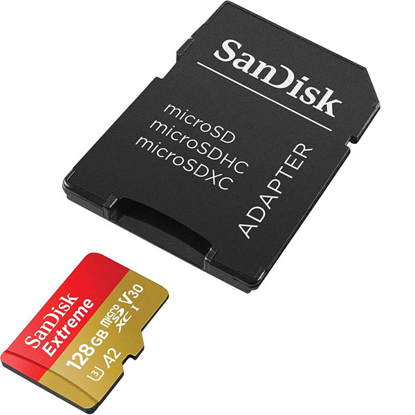 کارت حافظه سن دیسک adapter+MicroSDHC 128GB 