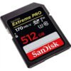 کارت حافظه SDXC سن دیسکExtreme Pro سرعت 170mbps ظرفیت 512گیگ