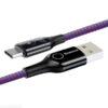 کابل شارژ C-shaped Light Intelligent power-off Cable USB For Type-C 3A 1M باسئوس