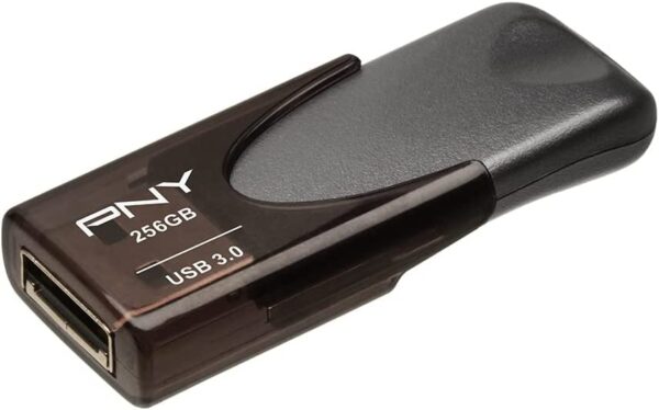 فلش مموری پی ان وای مدل Attach 4 ظرفیت 256 گیگابایت USB 3.۰ Black