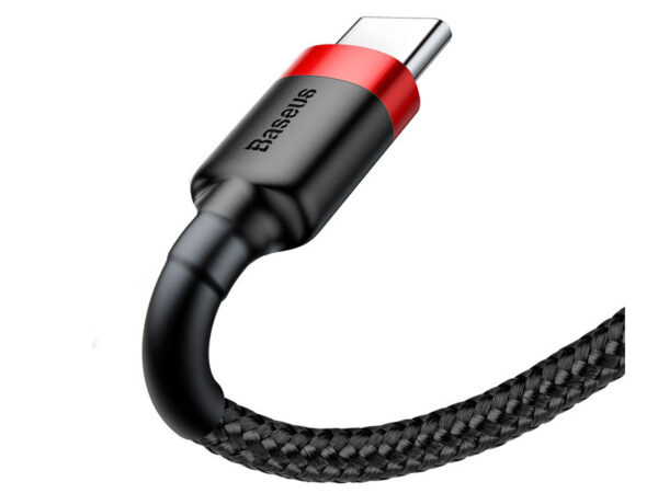 کابل شارژ یو اس بی به تایپ سی بیسوس Baseus cafule Cable با توان 2 آمپر و طول 3 متر Red+Black
