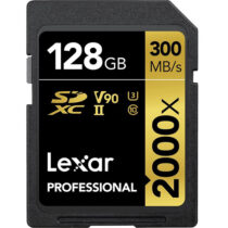 کارت حافظه لکسار SD 2000x ظرفیت 128 گیگابایت سرعت 300m/s